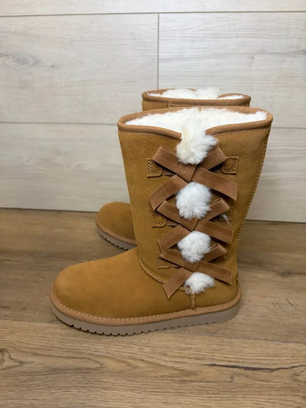 Koolaburra by Ugg Women Victoria Tall Boots Chestnut Size 5